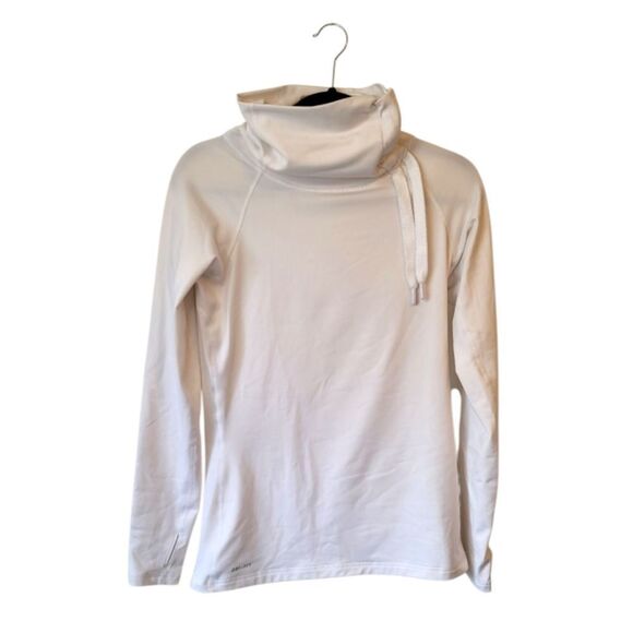 Nike Women's White Dri-Fit Cowl Neck Pullover Size M - Picture 1 of 7